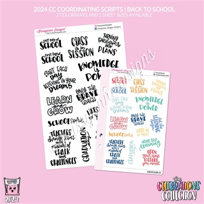 2024 CC | 2024 Back to School Scripts