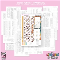 2024 CC Monthly Skeleton | Thanksgiving (Choose Your Month + Layout)