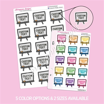 CUSTOM Doodles | Large Chalkboards
