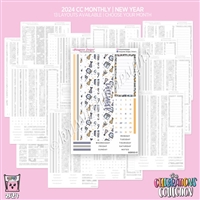 2024 CC Monthly Skeleton | New Year (Choose Your Month + Layout)