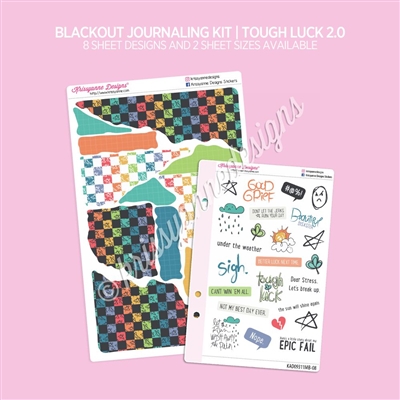Journaling Sticker Sheets | Tough Luck 2.0