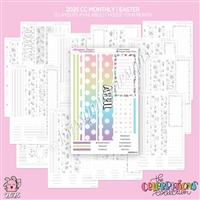 2025 CC Monthly Skeleton | Easter (Choose Your Month + Layout)