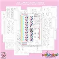 2025 CC Monthly Skeleton | Sweet Treats (Choose Your Month + Layout)