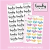 Handlettered Script | Laundry Line