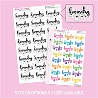 Handlettered Script | Laundry Line