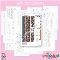 2025 CC Monthly Skeleton | Fall Harvest (Choose Your Month + Layout)