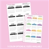 Small Monthly Calendars | 2026