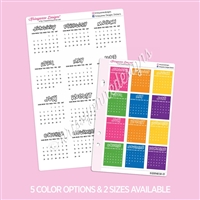 Small Monthly Calendars | 2026