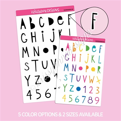Large Alpha | Funky Letters