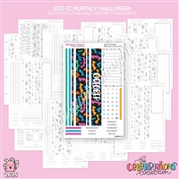 2025 CC Monthly Skeleton | Halloween (Choose Your Month + Layout)