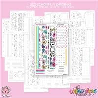 2025 CC Monthly Skeleton | Christmas (Choose Your Month + Layout)