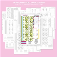 Monthly Skeleton Jungle Out There | Choose Your Month + Layout