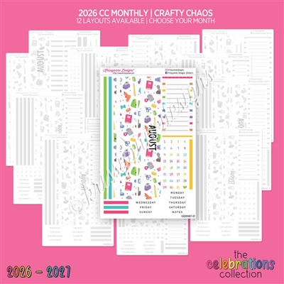 CC Monthly Skeleton | 2026 Creative Chaos (Choose Your Month)