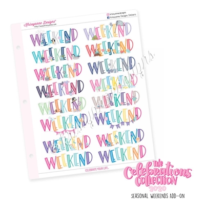 The 2020 Celebrations Collection Add-On: Seasonal Weekends