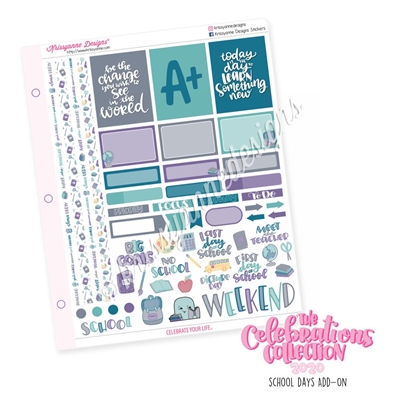 The 2020 Celebrations Collection Add-On: School Days