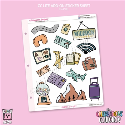 Celebrations Collection Add-On: 2024 Travel/Vacation Celebration Doodles