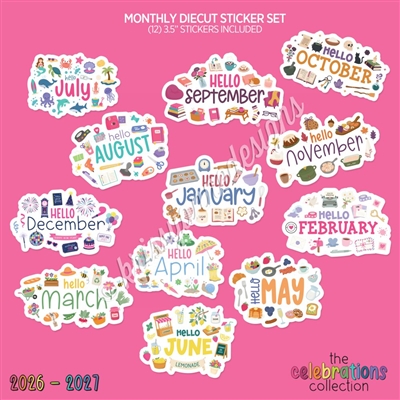 2026 CC Diecut Set | Hello Months