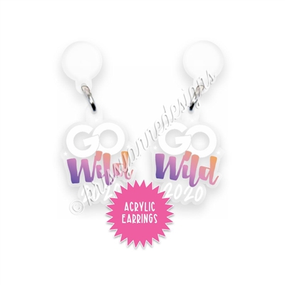 Acrylic Earrings - GW2020 Ombre - Planners & Palm Trees