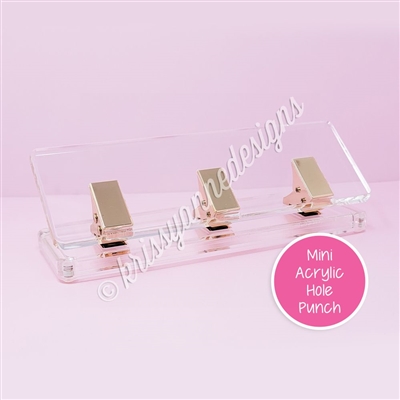 Acrylic Mini 3-Hole Punch