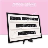 Acrylic Letterboard | Black & White