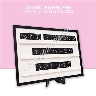 Acrylic Letterboard | Black & White