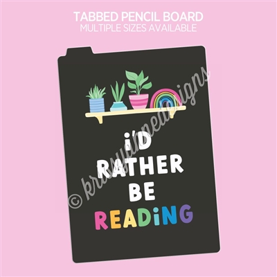Pencil Board | Rather Be Reading