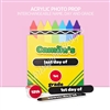 Acrylic Photo Prop | Back to School Crayon Box