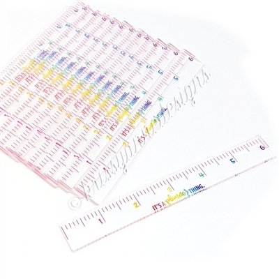 Rainbow Ombre Acrylic Ruler