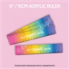 Acrylic Ruler | Rainbow Grid Planner Thing
