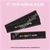 Acrylic Ruler | Matte Black Planner Thing