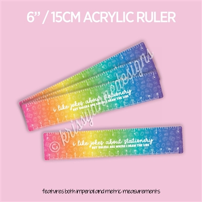Acrylic Ruler | Rainbow Doodles Draw the Line