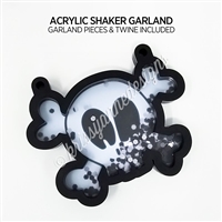 Acrylic Shaker Garland | Skull & Crossbones