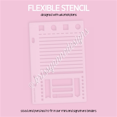 KAD x Katie K Plans Stencil - Daily Duo Sampler
