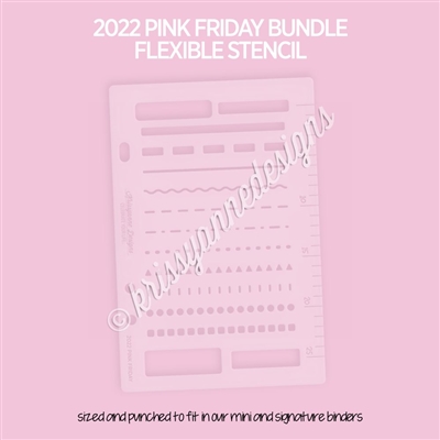 KAD Stencil - Pink Friday Line Sampler