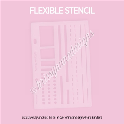KAD Stencil | Large Laurel Denise Monthly (Anne + Nancy)