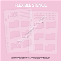 KAD Stencil | 2026 Monthly Overview (Sunday Start) | 2 Stencils Included
