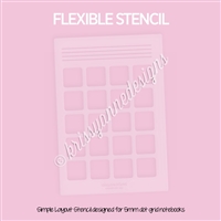 Layout Stencil | Monthly Overview (A5)