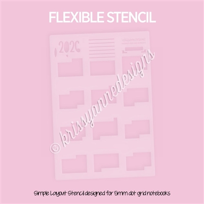 Layout Stencil | Yearly Overview (A5)