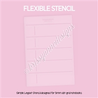Layout Stencil | Horizontal 5 Year Journal (A5)
