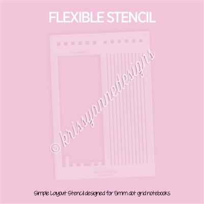 Layout Stencil | Year in Pixels (non-leap year) (A5)