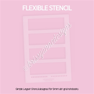 Layout Stencil | Weekly Overview 4 (A5)