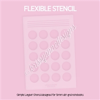 Layout Stencil | A5 Monthly Overview (Circles)