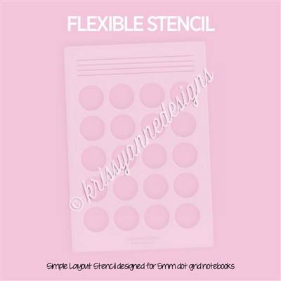 Layout Stencil | A5 Monthly Overview (Circles)
