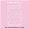 Layout Stencil | A5 Monthly Overview (Hexagons)