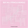 KAD Stencil Bundle | 10 Stencils Included