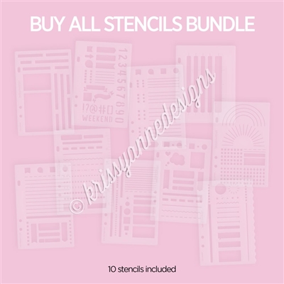 KAD Stencil Bundle | 10 Stencils Included