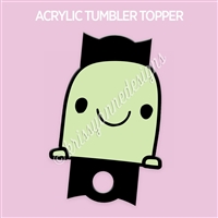 Acrylic Tumbler Topper | Smile Steve