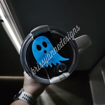 Acrylic Tumbler Topper | Blue Ghost