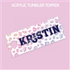 Acrylic Tumbler Topper | Personalized Animal Print (GW 2024)