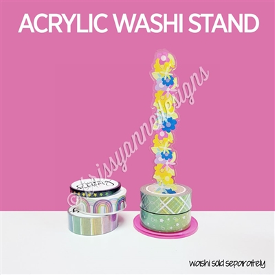 Acrylic Washi Stand - Rainbow Flower Tower